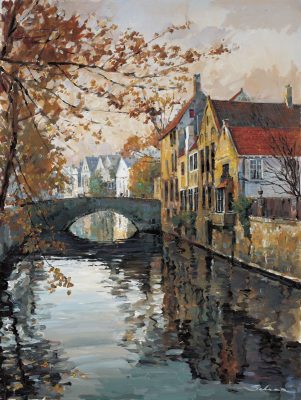 Brugge Reflections by Robert Schaar - multiple sizes