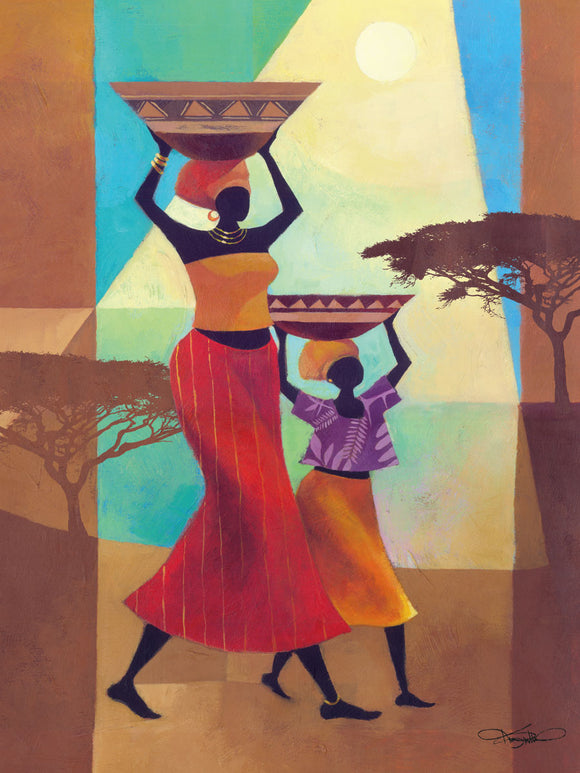 Mother's Helper stretched canvas by artist Keith Mallett