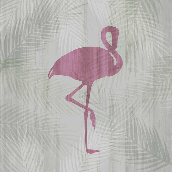 Pink Flamingo 1 stretched canvas by artist Tandi Venter