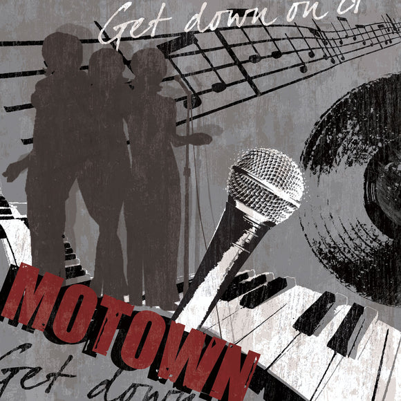 Motown stretched canvas by artist Tandi Venter