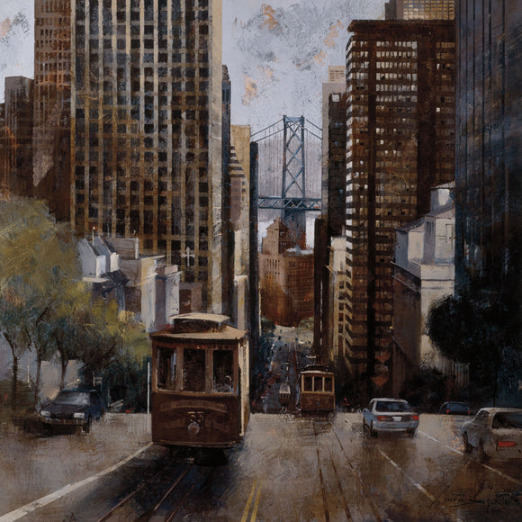 Cable Cars In San Francisco by artist Martí Bofarull - multiple sizes